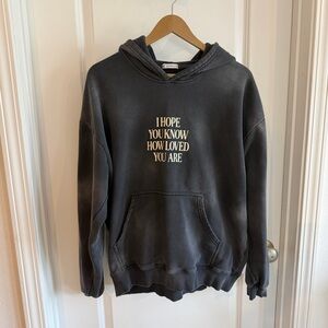 Elevated Faith ‘I Hope You Know How Loved You Are’ Graphic Sweatshirt Md Black